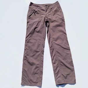 The North Face Mocha Brown Outdoor Hiking Utility Pants Women's size 8, 32" Camp